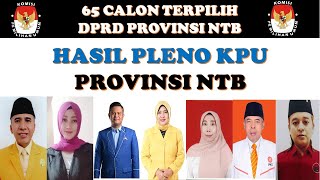 65 Calon Terpilih DPRD Provinsi NTB