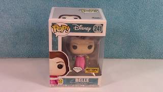 Funko POP! Unboxing Disney Princess Belle Hot Topic 'Diamond Collection'