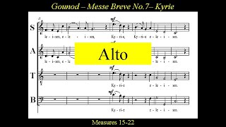 Gounod - Messe brève no 7 Kyrie - Alto