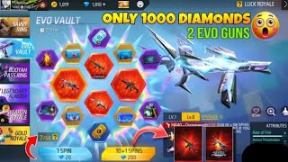 Only 1000 dimond ma 2 evo guns 😯 || Star hot gamer || #freefire