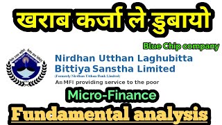 Nirdhan Utthan Laghubitta Bittiya Sanstha (nubl) fundamental analysis | share market in Nepal |nepse