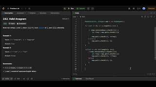 Valid Anagram | Using HashMap | Leetcode 242