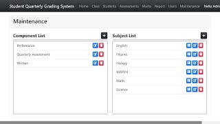 Student Quarterly Grading System in PHP My SQL With source code @1SourceCode