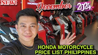 HONDA PRICE LIST PHILIPPINES DECEMBER 2024