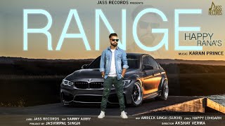 Range |(FULL HD | Happy Rana | Sammy Airry |  Punjabi