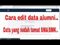 Cara edit data siswa yang sudah lulus (verval data alumni)