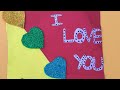 How to make valentine's Day card/#card making idea#valentine #valentineday#shorts#craftingidea#diy