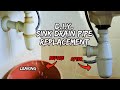 D.I.Y Sink Drain Pipe Replacement | Cara Tukar / Ganti Bawah Sinki Yang Bocor | Sink Bottle Trap