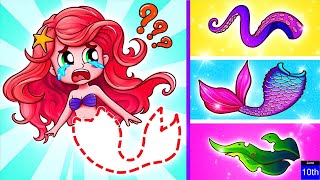 Mermaid Lost Her Tail 😱 | Little Mermaid Song and Nursery Rhymes for Babies To Sleep