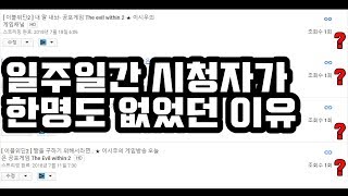 일주일간 시청자가 단 1도 없던 이유 (댕청썰..)