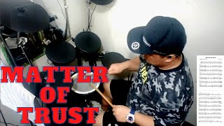 A MATTER OF TRUST - BILLY JOEL. DRUM COVER, SHEET MUSIC, DRUM LESSON, DRUM TRANSCRIPTION, TUTORIAL