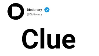 Clue Meaning In English