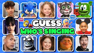 Guess Who's Singing 🎤🎶 | Meme Song Quiz Challenge | Lay Lay, Salish Matter, Elsa, MrBeast, Wednesday