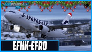 MSFS2024 | Real World Finnair OPS to Santa's Home | Helsinki to Rovaniemi | Fenix A320