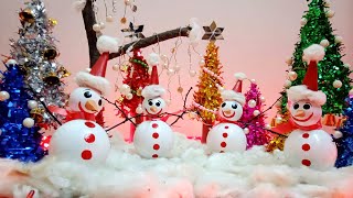 Christmas decoration idea | Santa Claus DIY | Snow man DIY | Christmas decoration | Kuchi Love