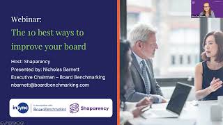 The 10 Best Ways to Improve your Board with Nicholas Barnett - Insync and Board Benchmarking