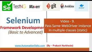 Selenium Framework - Basic- 9. Create TestBase in Selenium Test Automation framework