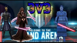 Grand Arena 3v3: Darth Traya and Savage Destroys Reva Inquisitors!