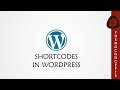 WordPress Tutorial | How to use shortcodes