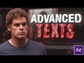 4 ADVANCED Text Effects I After Effects Tutorial