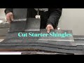 How to cut architectural shingles for a staggered start