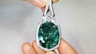 Paraiba Tourmaline Necklace at  34.99ct  by Kat Florence KF07300