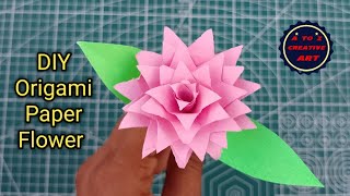 Easy Paper Flower Tutorial | Beautiful Paper Flowers Decoration | DIY School Project | Paper Craft