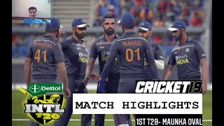 India vs Australia 1st T20 Highlights match 2020 - Cricket 19