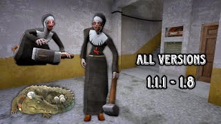 Evil Nun All Versions 1.1.1 - 1.8 Full Gameplay | All Evil Nun Versions