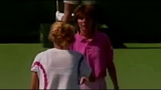 Monica Seles vs Nathalie Tauziat 1990 Miami SF Highlights