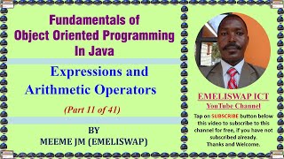 Expressions and Arithmetic Operators in Java Object Oriented Programming Language