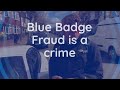 caught in the act blue badge fraudster