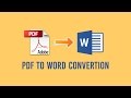 How To Convert pdf to word without software (online)