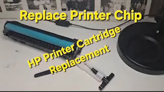HP Laser Printer Cartridge Replacement. With chip replacement.