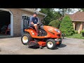 2010 kubota gr2110 diesel garden tractor start up