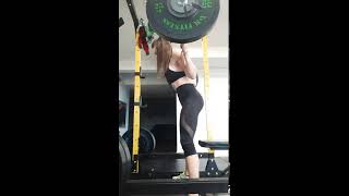 Squat to high box, different than box squats as theres just a tap to the box with the booty.