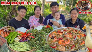 Mẹ Chồng Ăn Mắm Kho Hải Sản Thập Cẩm Con Dâu Nấu Ăn Sạch Nồi Cơm Hái Đậu Rồng Trồng Ở Vườn Quê