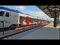 TexRail Train Arrives At Grapevine Train Station In Grapevine Texas USA