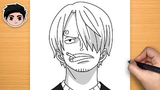 How To Draw SANJI | One Piece - Easy Tutorial