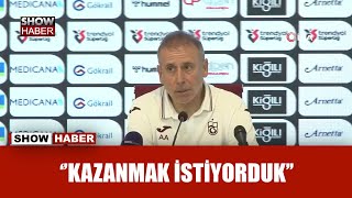 Abdullah Avcı: “Trabzonspor vazgeçmez, ben de vazgeçmem” | Sivasspor 0-0 Trabzonspor