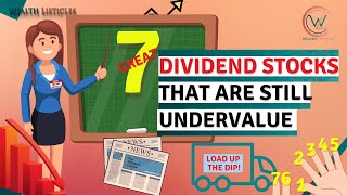 7 Great Dividend Stocks to buy before they rebound |Undervalue stocks to buy now for Passive Income🔥