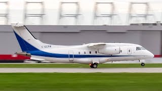 Pratt \u0026 Whitney Dornier 328JET (J328) landing \u0026 departing Montreal (YUL/CYUL)