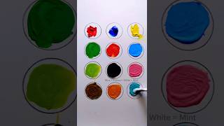 Color mixing | Create 3 Primary color to 9 Color #colormixing #artvideo #painting #paint