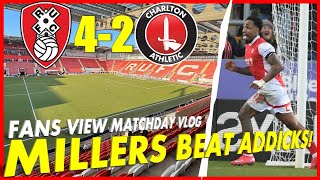 ROTHERHAM UNITED 4-2 CHARLTON ATHLETIC | MILLERS BEAT ADDICKS! | MATCHDAY VLOG