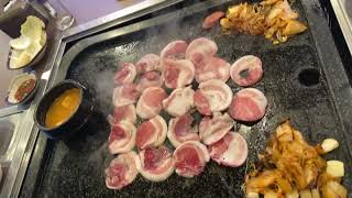 Korea black pig Pork belly  흑돼지대패삼겹살 ASMR 소리만 들어도 먹고싶음??????? 잠자기전들으면  잠 못자??????? 야식엔역시삼겹살이지