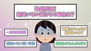 【ガルちゃんまとめ】独身限定！彼氏いない歴とその理由は？【ゆっくり解説】