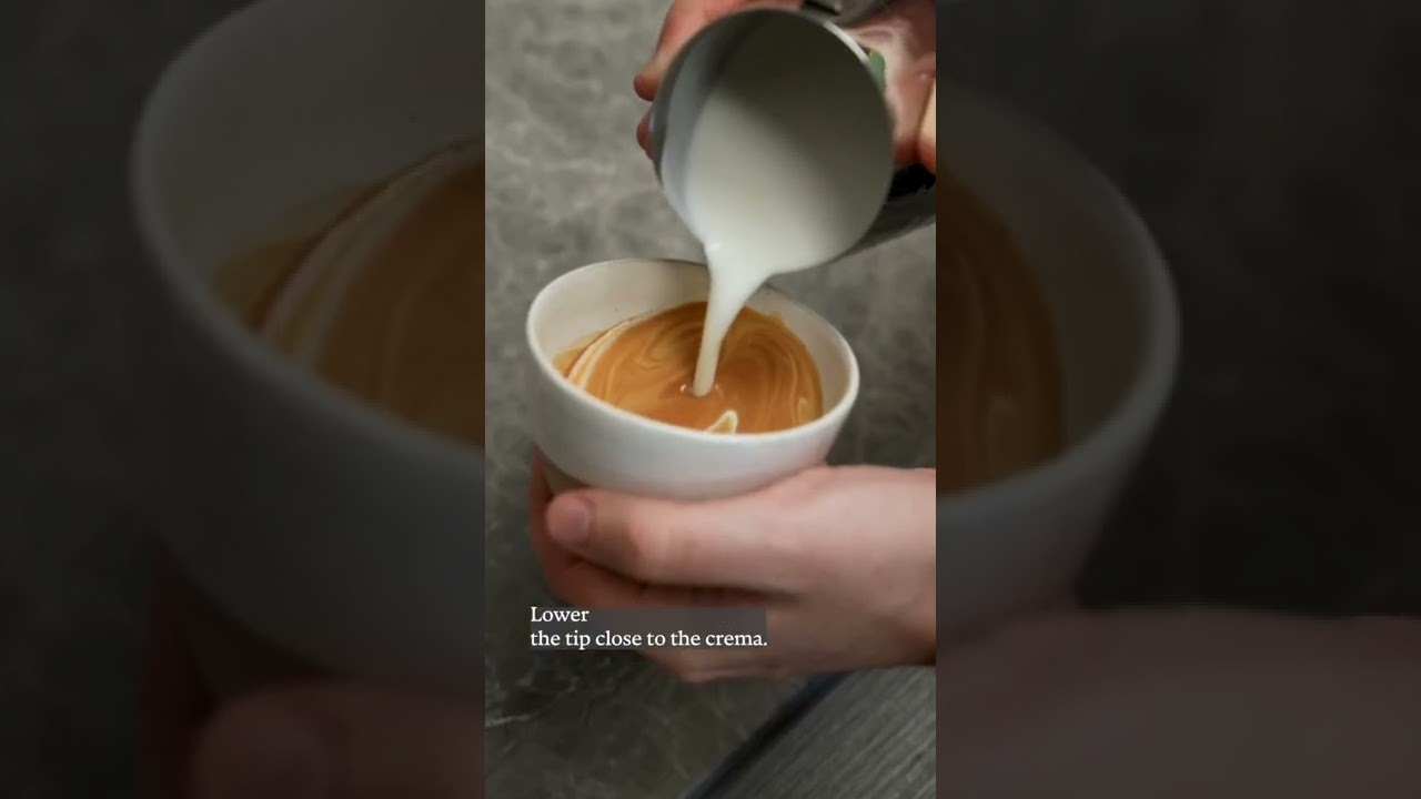 Every Step In Pouring A Rosetta Goldenbrowncoffee Barista Coffeeart
