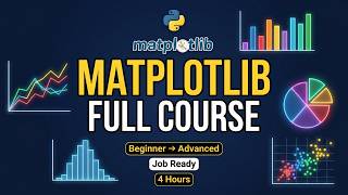 Matplotlib Complete Tutorial in One Video | Python Data Visualization Full Course