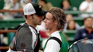 Andy Roddick vs Lleyton Hewitt 2004 YEC Houston SF Highlights