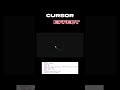 Amazing Cursor Moving Effects in CSS | Creative Mouse Animation for Websites